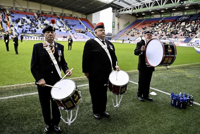 PKendrickWIG's tweet card. Wigan Athletic’s home game against Stevenage on Saturday saw the club marking Armed Forces Day at the Brick Community Stadium.