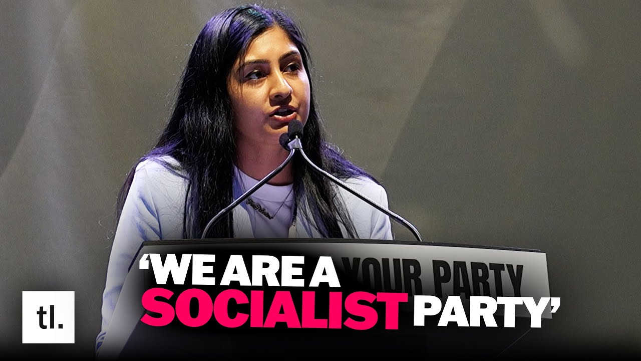 davidredbutton's tweet card. Zarah Sultana Calls For Capitalism To Be Replaced | Your Party Speech