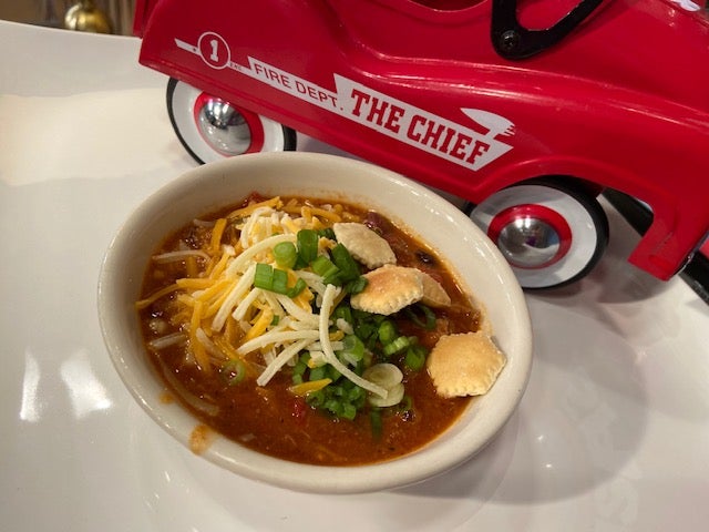 LifeStyleLive8's tweet card. He made oven ribs for the first segment and THEN– he made some CHILI using the leftover rib meat! Here’s the recipe for Firefighter Tim’s chili: Ingredients Rack of ribs  1/2 cup brown sugar 2...