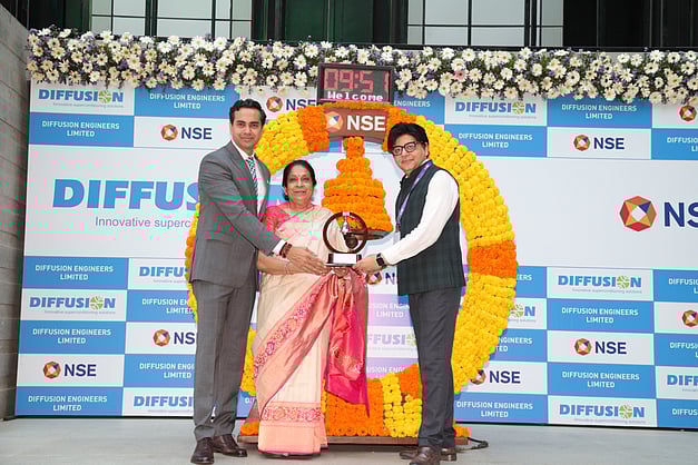 FortuneIndia's tweet card. Diffusion Engineers shares list at 15% premium over IPO price