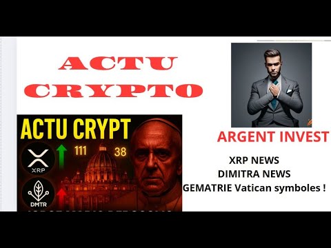 argentinvest92's tweet card. ⚡ Crypto & Gématrie : XRP, Dimitra, et le Mystère du Vatican Décrypté...