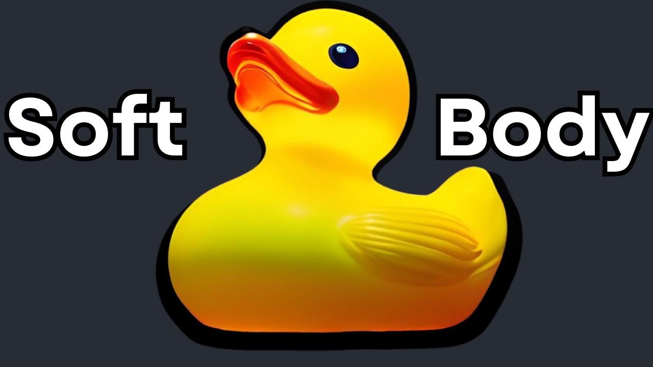 daily_unity's tweet card. 3D Soft Body Physics in Unity