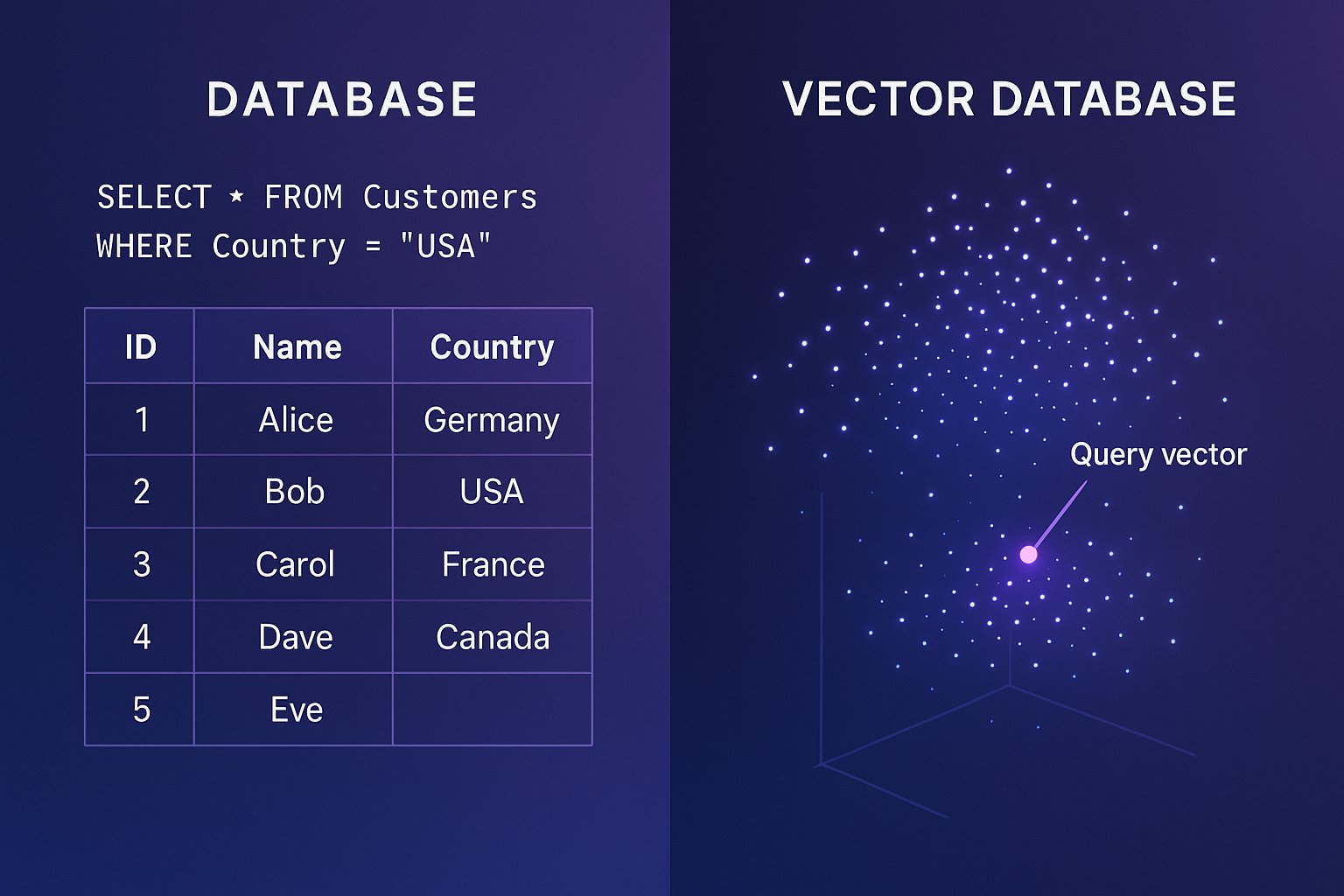 code_mayhem's tweet card. Vector databases transform how AI understands data by storing semantic meaning as embeddings. Learn how they power modern search, recommendations