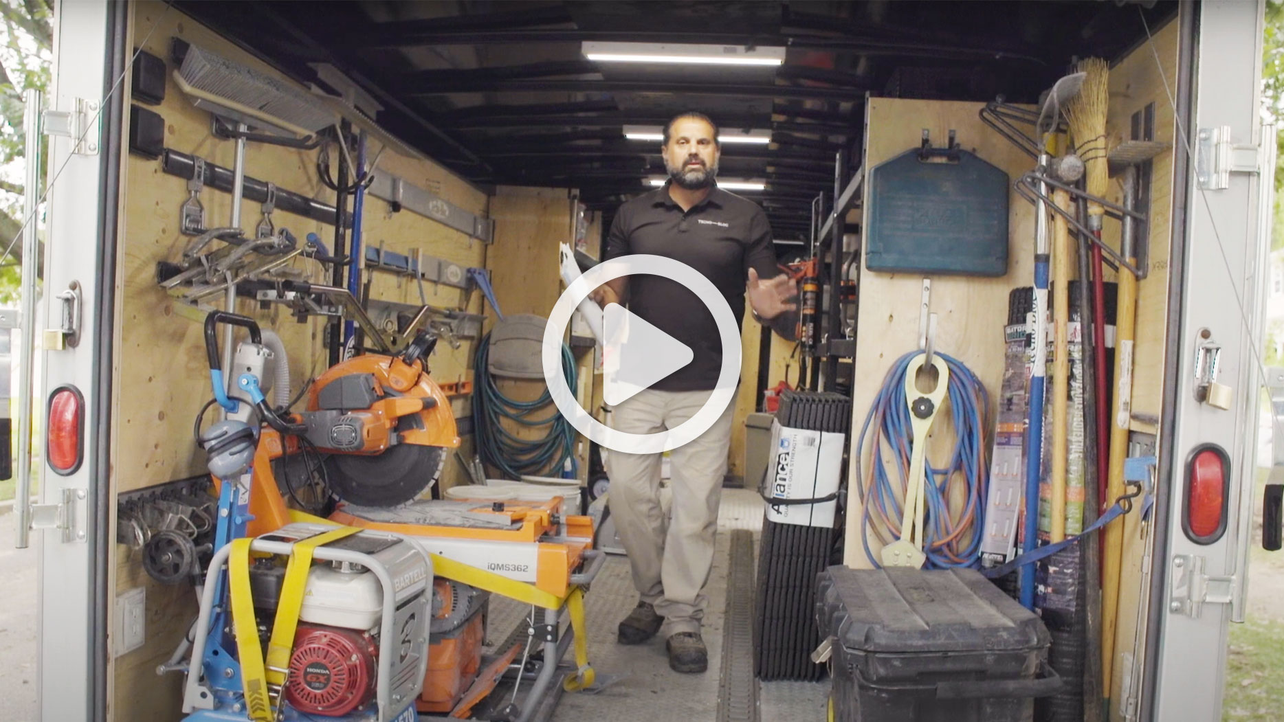 AstroMasonry's tweet card. As our friends at Techo-Bloc say, "Let's take the hard out of hardscape!" Having a well-organized tool trailer saves time, protects equipment from damage and loss, reduces workman's comp costs,...