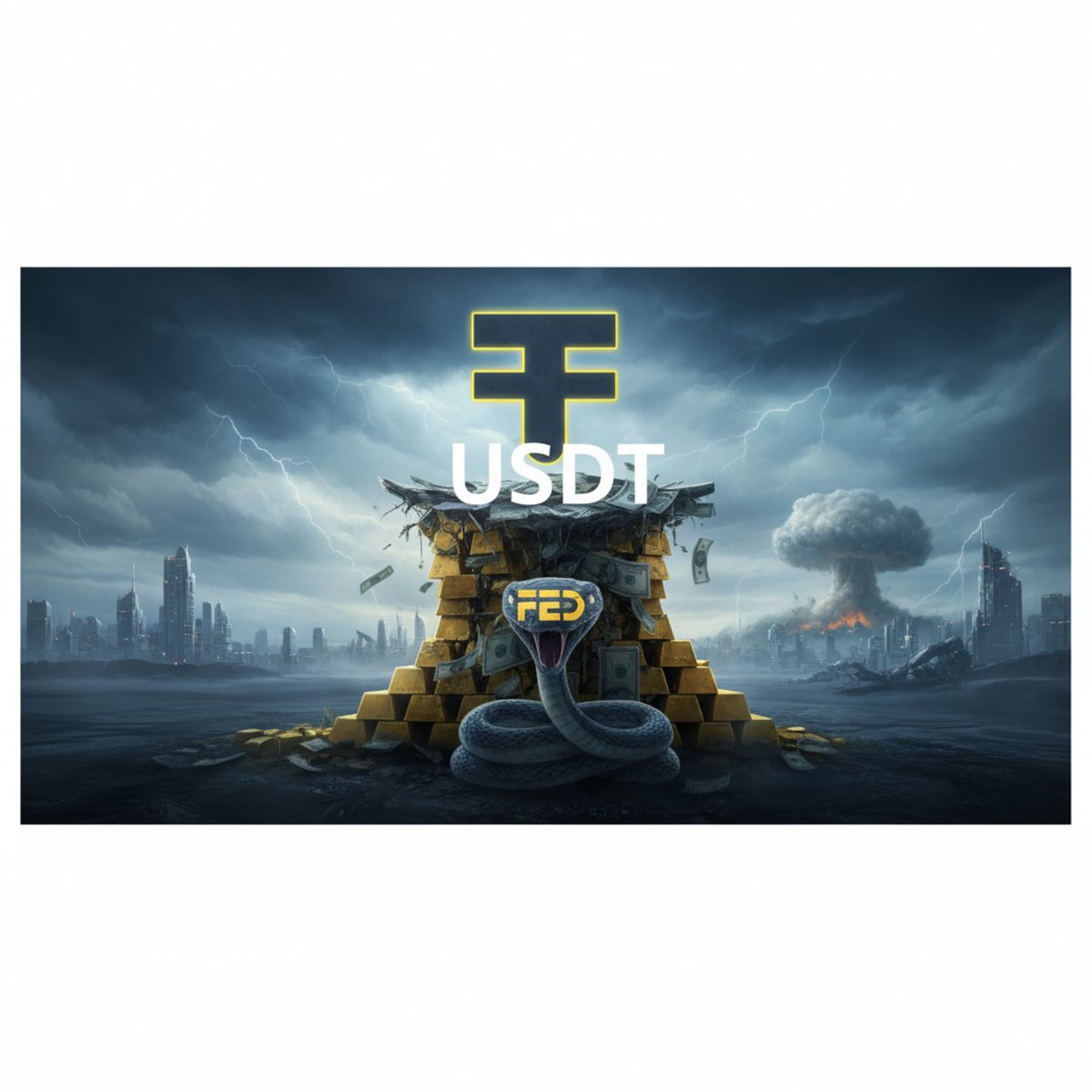 wealth_on_chain's tweet card. Arthur Hayes believes Tether is running a risky strategy that could crash USDT if the markets turn against them. Read about his latest warning here.