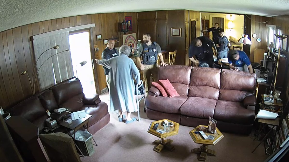 JessMcMasterKC's tweet card. The KSHB 41 I-Team has obtained video from the Marion County Record showing the day police raided the home of the Kansas newspaper's owner.