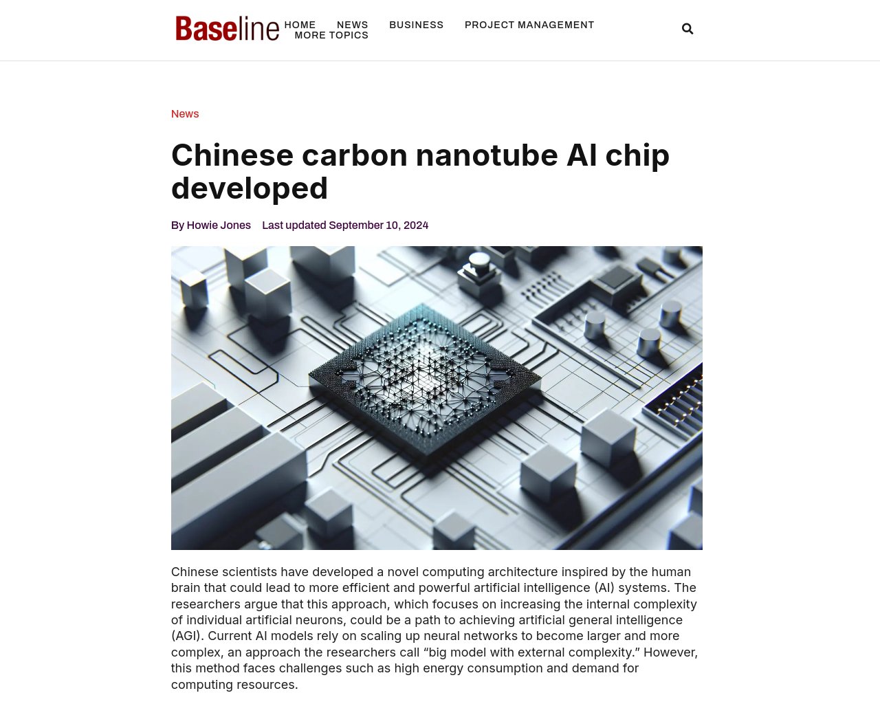 managetech_inc's tweet card. 中国の科学者たちは、人間の脳に触発された新しいコンピューティングアーキテクチャを開発しました。 このアプローチ