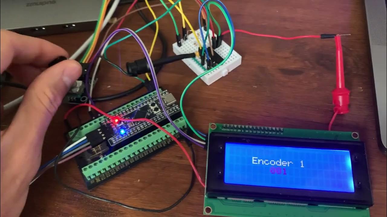 milton_arg's tweet card. Embedded Rust : RTIC on an STM32F411CEU polling encoder and display...
