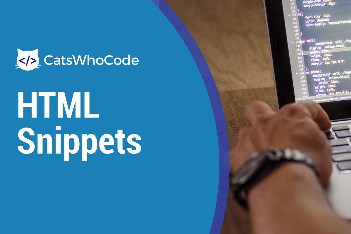 catswhocode's tweet card. HTML is super easy to write, but when creating webpages you often need to do the same repetitive tasks, such as creating forms. In this user guide, I have compiled 10+ ready-to-use HTML snippets to...