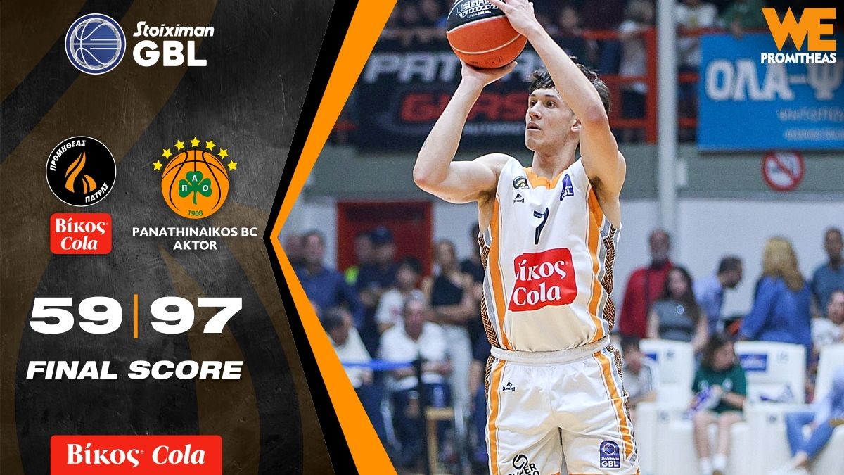 promitheasbc's tweet card. ε ένα κατάμεστο από 4.000 φίλους του μπάσκετ ”Δ. Τόφαλος”, ο Προμηθέας Βίκος Cola κοίταξε στα μάτια για ένα ημίχρονο τον πανίσχυρο Παναθηναϊκό, στην επανάληψη όμως παραδόθηκε στην ομάδα του Εργκίν...