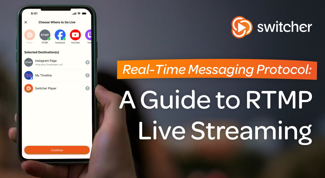 SwitcherStudio's tweet card. What is RTMP, and how can you use it to stream confidently to every online platform at once, even as a beginner? Read this quick and simple guide to find out.