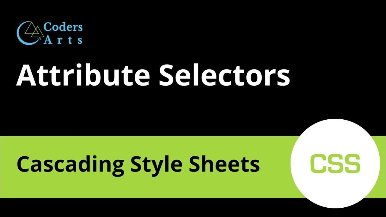 DheerazRaz's tweet card. 33. Attribute Selectors | CSS Tutorial For Beginners