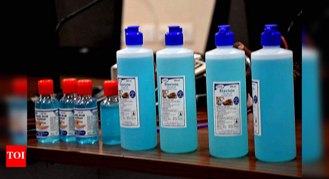 timesofindia's tweet card. RAISEN: A man was arrested in Raisen district of Madhya Pradesh on Saturday for allegedly making liquor from sanitizer liquid.