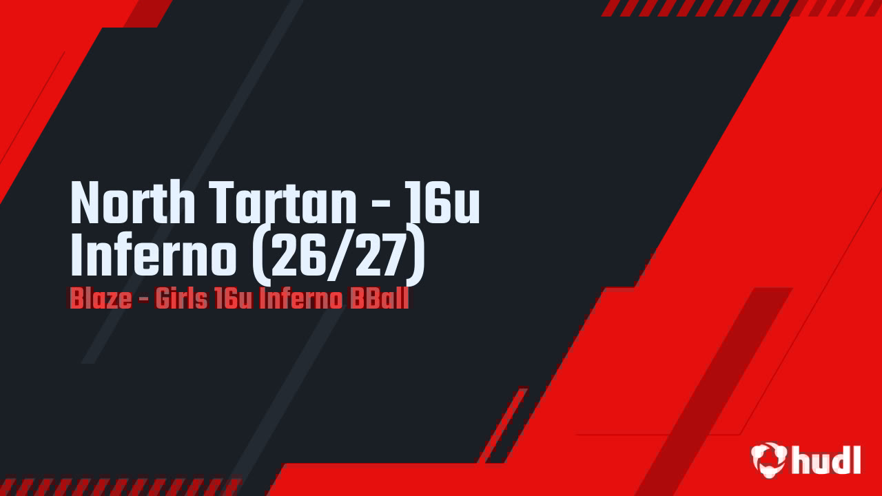 algwidt's tweet card. North Tartan - 16u Inferno (26/27)