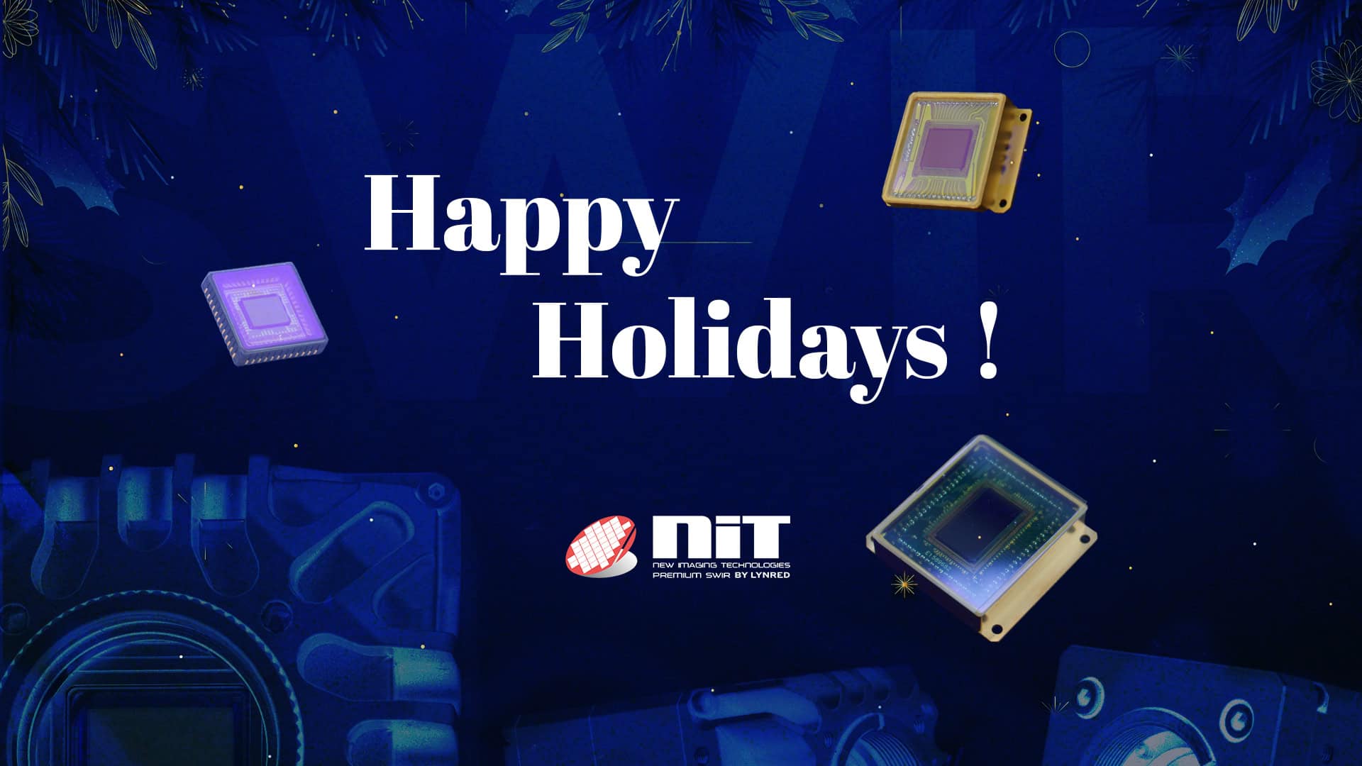 NewImaging_Tech's tweet card. a remarkable year 2024 for NIT, filled with exciting SWIR sensors & cameras advancements: SenS 1920, new WiDy SenS 320, be part of LYNRED