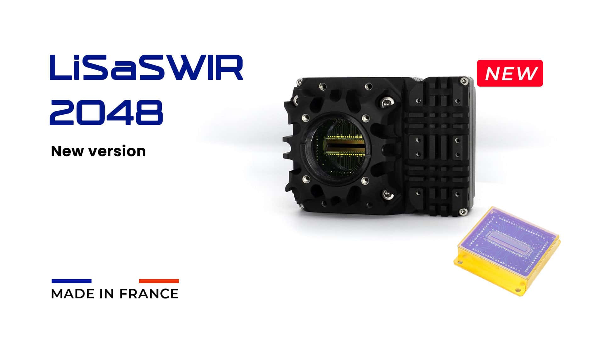 NewImaging_Tech's tweet card. New Imaging Technologies Announces LiSaSWIR 2048 v2 – Next-Generation SWIR Line-Scan Camera Featuring new NSC2301Sensor