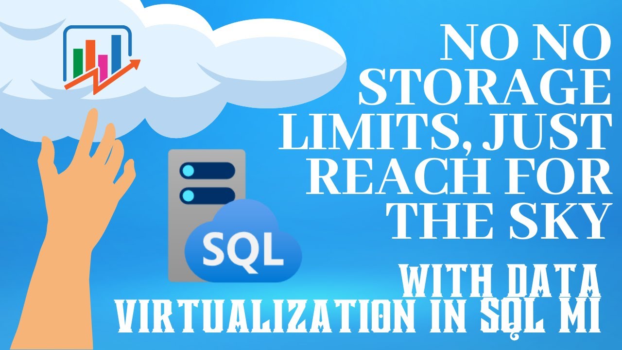 SasaPopovicMSFT's tweet card. No no storage limits, just reach for the sky, with data virtualizat...