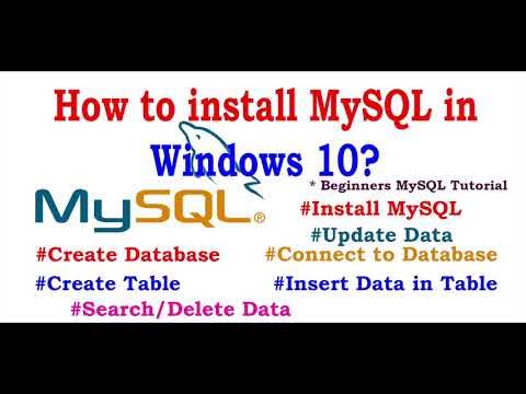RoseIndiaNet's tweet card. How to install MySQL in windows 10? MySQL Tutorial for Beginners |...
