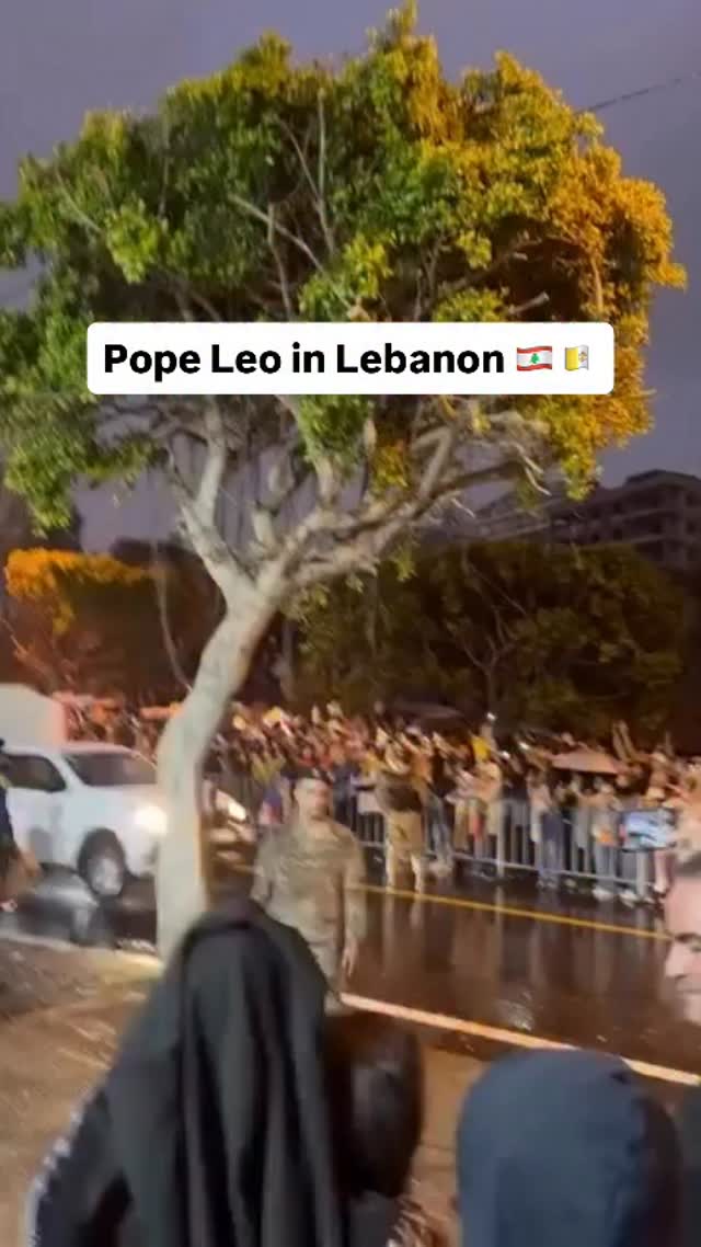 TheRoboticDoc's tweet card. Pope Leo arrives in Lebanon! 🇱🇧🇻🇦 — Share and follow @961app so you don’t miss out on more amazing Lebanese content! ❤️🇱🇧 Lebanon
