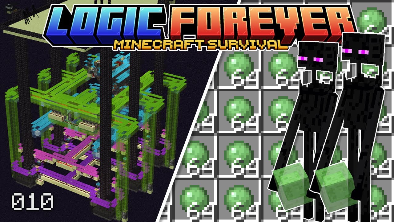 LogicalGeekBoy's tweet card. Endermen Farming Slimes? - Logic Forever: Ep #10 - Minecraft 1.21