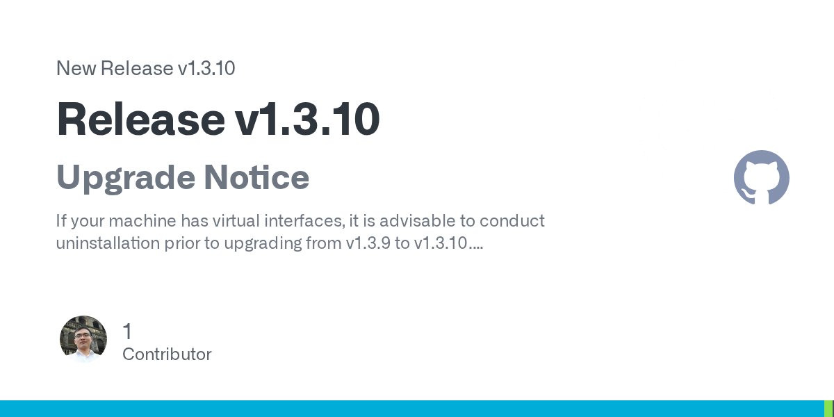 ControlDNS's tweet card. Upgrade Notice If your machine has virtual interfaces, it is advisable to conduct uninstallation prior to upgrading from v1.3.9 to v1.3.10. ctrld uninstall Ensure all virtual interfaces are in cor...