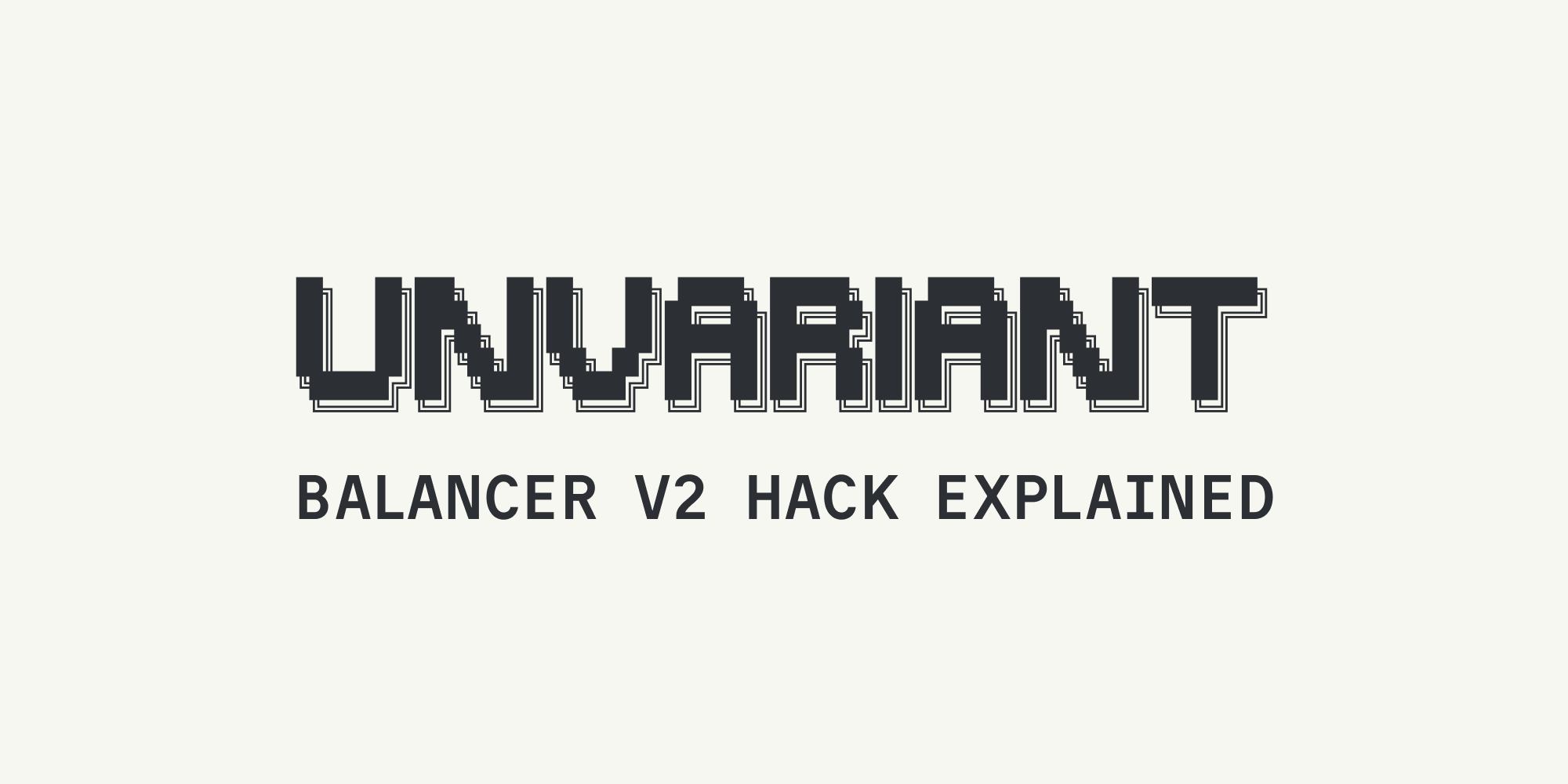 ddimitrovv22's tweet card. Balancer pools drained almost a week ago. Lots of writeups - most miss the root cause. Read our full deep-dive →
