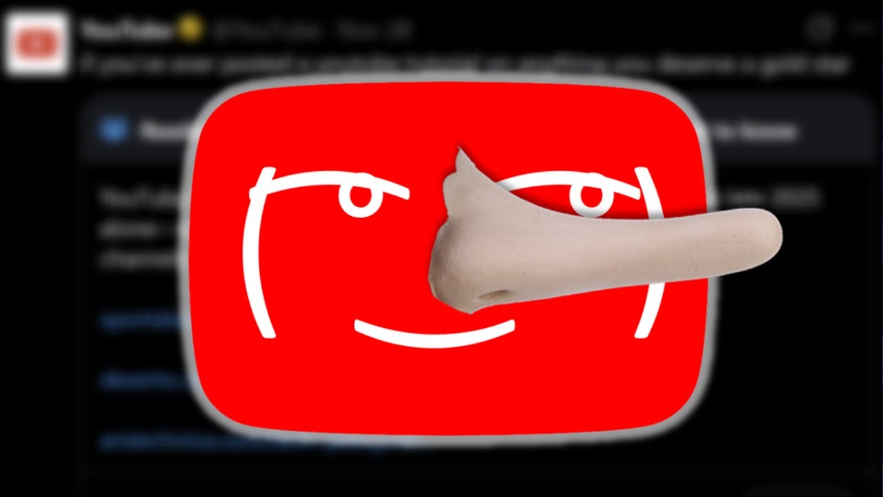 DeepHumor's tweet card. YouTube Keeps Lying to Us.