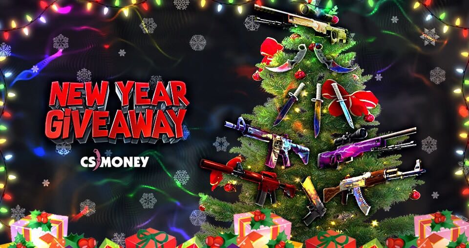 csmoneytrade's tweet card. NEW YEAR GIVEAWAY