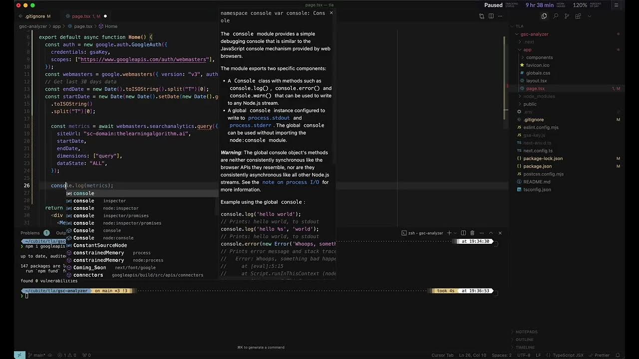 amirtds's tweet card. Fetch Google Search Console Data Using Node.js & Google APIs | SEO...