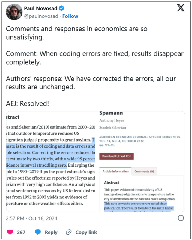 TheReplicateNet's tweet card. [This blog is a repost of a blog that first appeared at davidroodman.com. It is republished here with permission from the author.] My employer, Open Philanthropy, strives to make grants in light of…