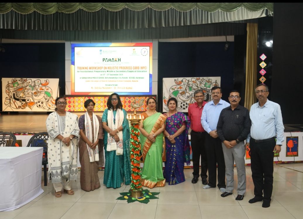 indranibhaduri's tweet card. Capacity Building Programme on the Implementation of #HolisticProgressCard (#HPC) was conducted at Sarala Birla Public School, Ranchi, on ie 19.9.24 & 20.9.24. The workshop was organized by #Ranchi...