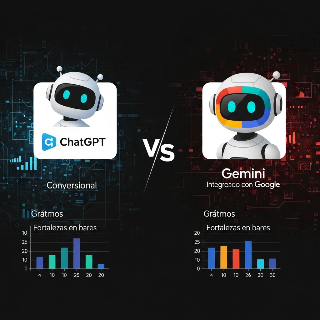iadirecto's tweet card. Comparativa ChatGPT vs Gemini 2025: diferencias en razonamiento, multimodalidad y precios. ¿Cuál gana en texto, vídeo o integración? Descubre el veredicto.