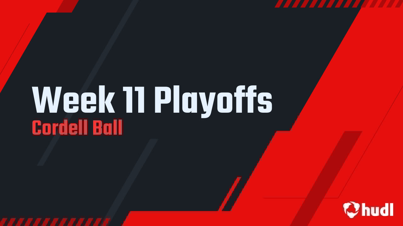 cordell_ball2's tweet card. Week 11 Playoffs