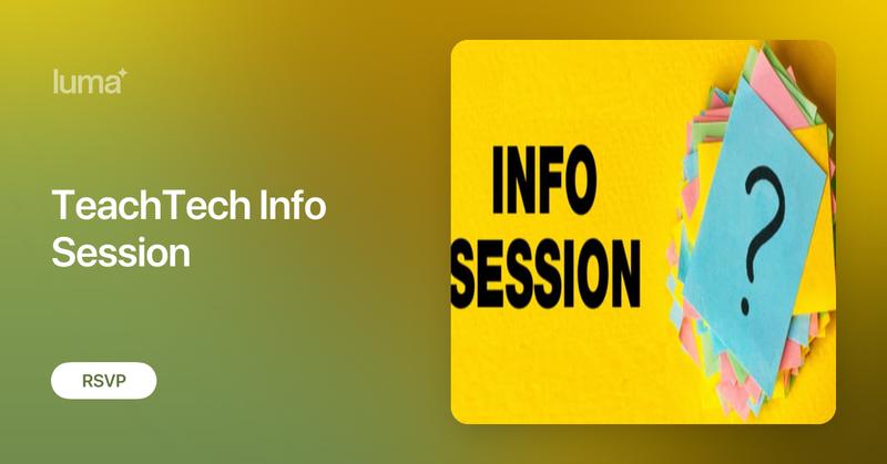 sdk_deepa's tweet card. Are you a high school student passionate about tech, teaching, or making an impact this summer? Join us for the first TeachTech Info Session — a virtual event…