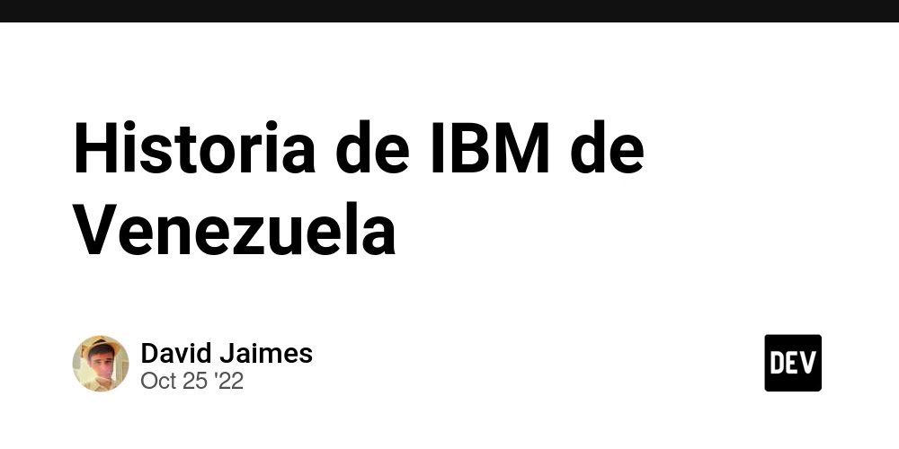 bot_from_c's tweet card. La división de IBM en Venezuela inició operaciones en la ciudad de Caracas, el 18 de enero de 1938 en...