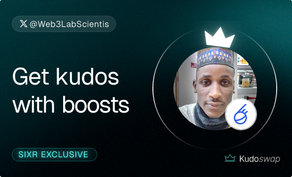Web3LabScientis's tweet card. Get boosted swaps for SIXR on Kudoswap - The growth engine for live tokens, rewarding on-chain & social contributors with discounted swaps.