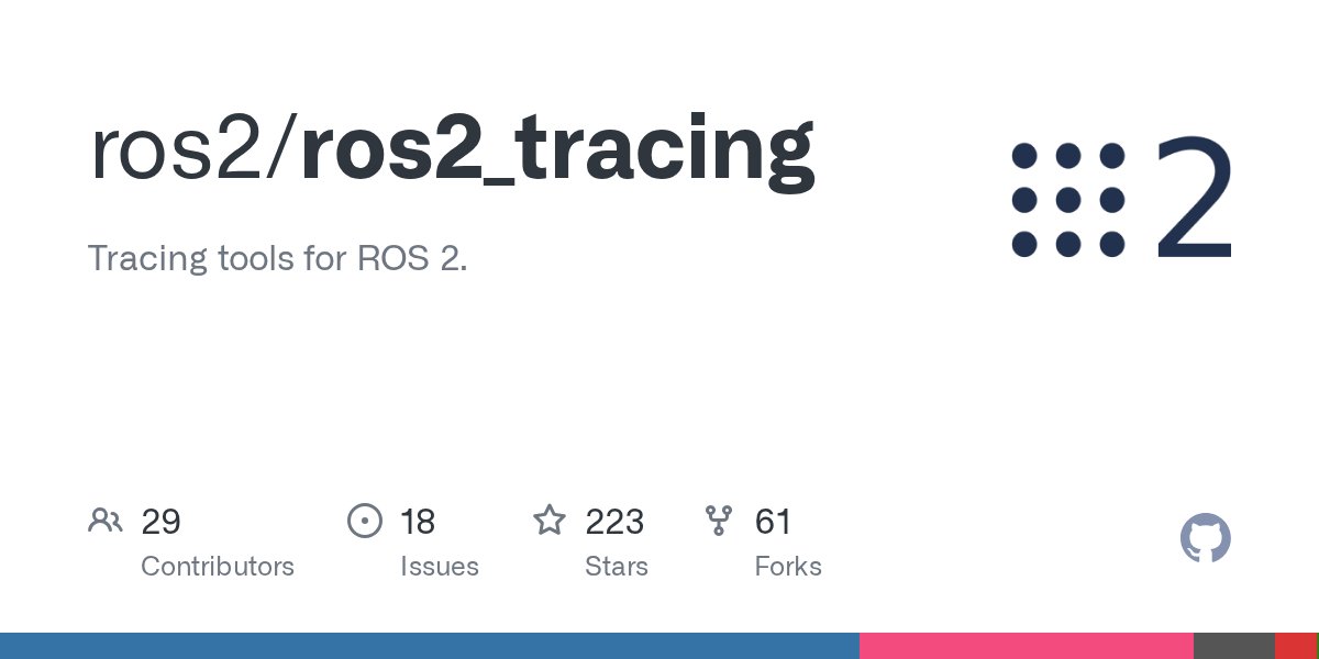 lnglzhnsh160318's tweet card. Tracing tools for ROS 2. Contribute to ros2/ros2_tracing development by creating an account on GitHub.