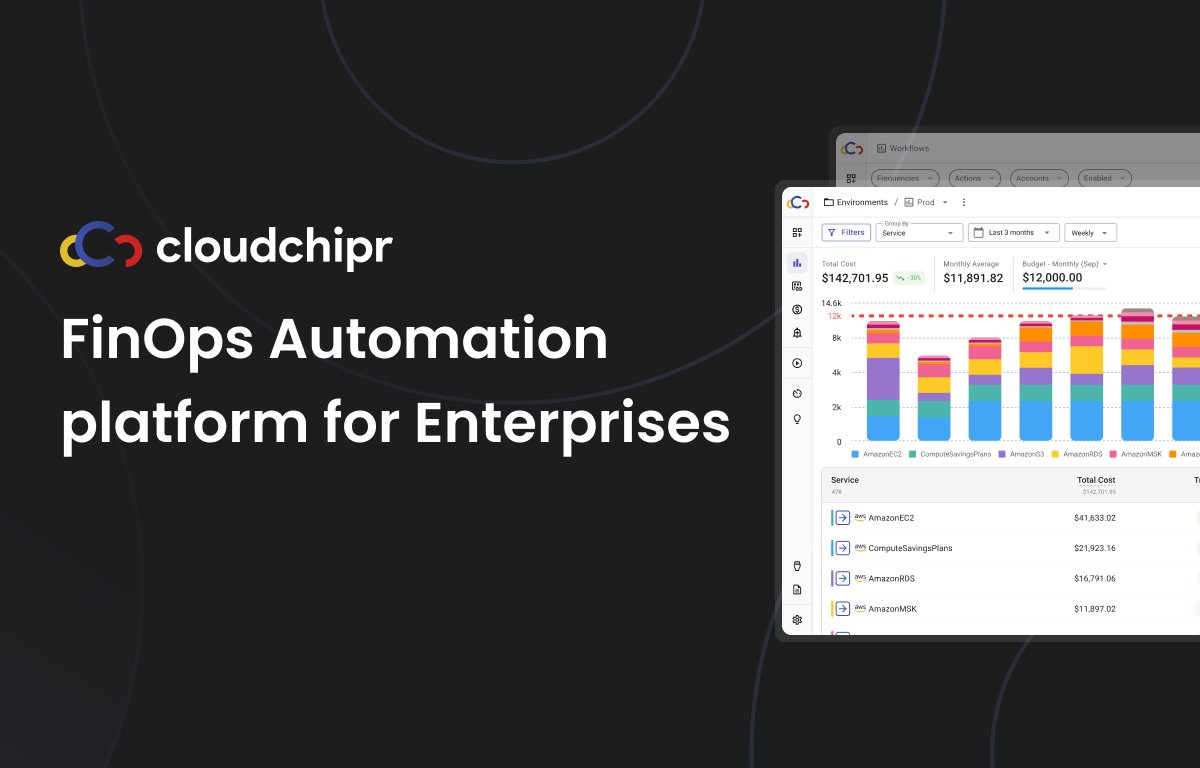 cloudchipr's tweet card. Empower your team with AI agents to optimize cloud costs, answer questions, explain anomalies, send reports, assign tasks, and more.