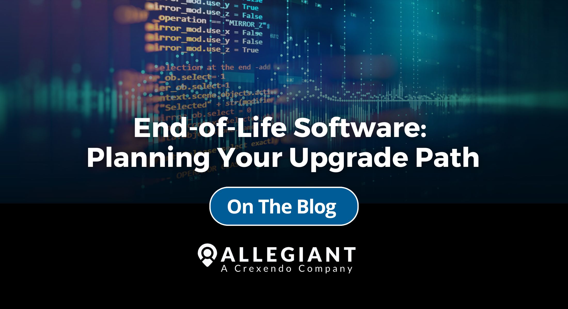 AllegiantTech's tweet card. Don’t let end-of-life software put your business at risk. Explore practical strategies for upgrading and managing your software lifecycle.