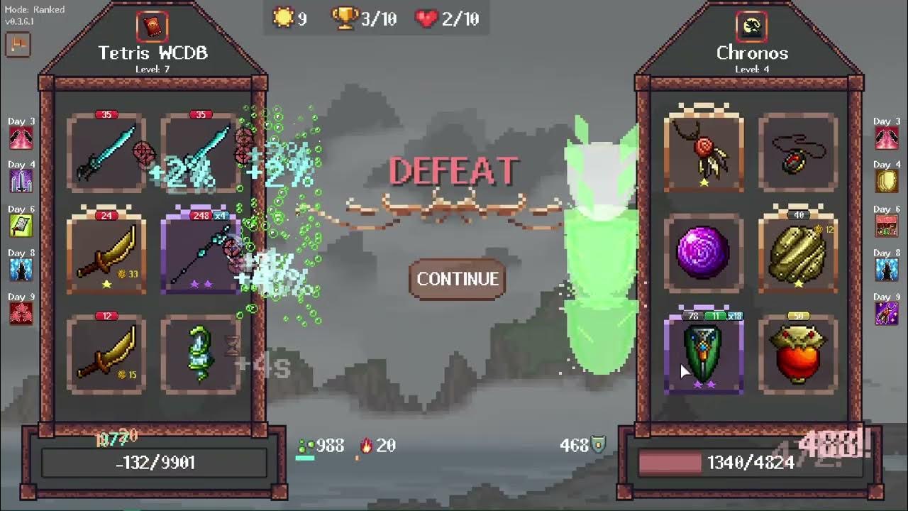 Tetris_wcdb's tweet card. [Oaken Tower] several random battles