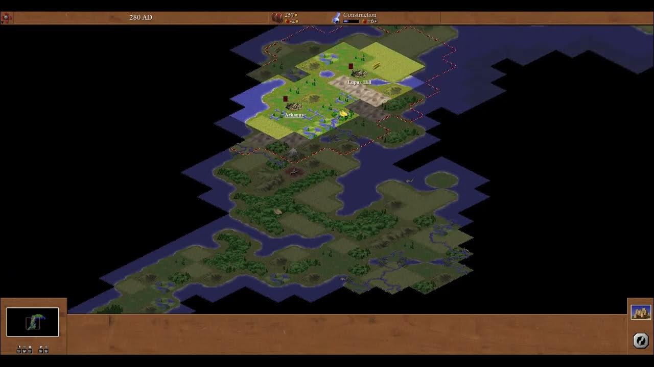 HRGL89's tweet card. C-evo mod: XIMPANCE 5 TRIBES PACK (Evil Beings gameplay)