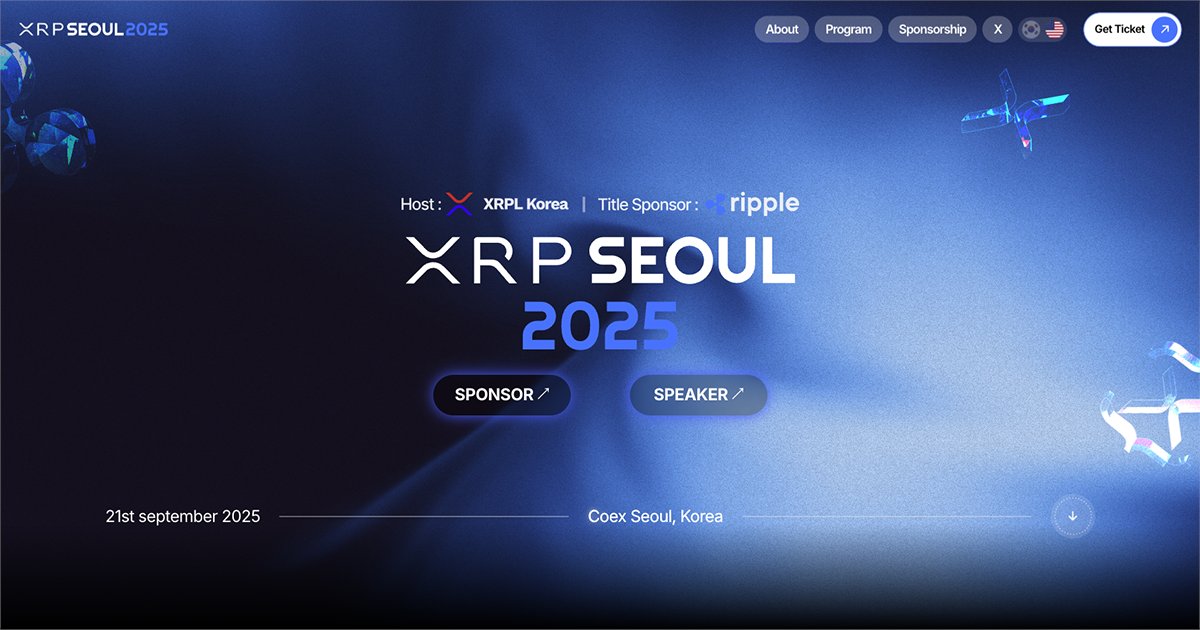 MaxZhgx's tweet card. XRP Seoul 2025 hosted by XRPL Korea, is a global conference bringing together XRP holders, developers, and ecosystem projects from around the world.