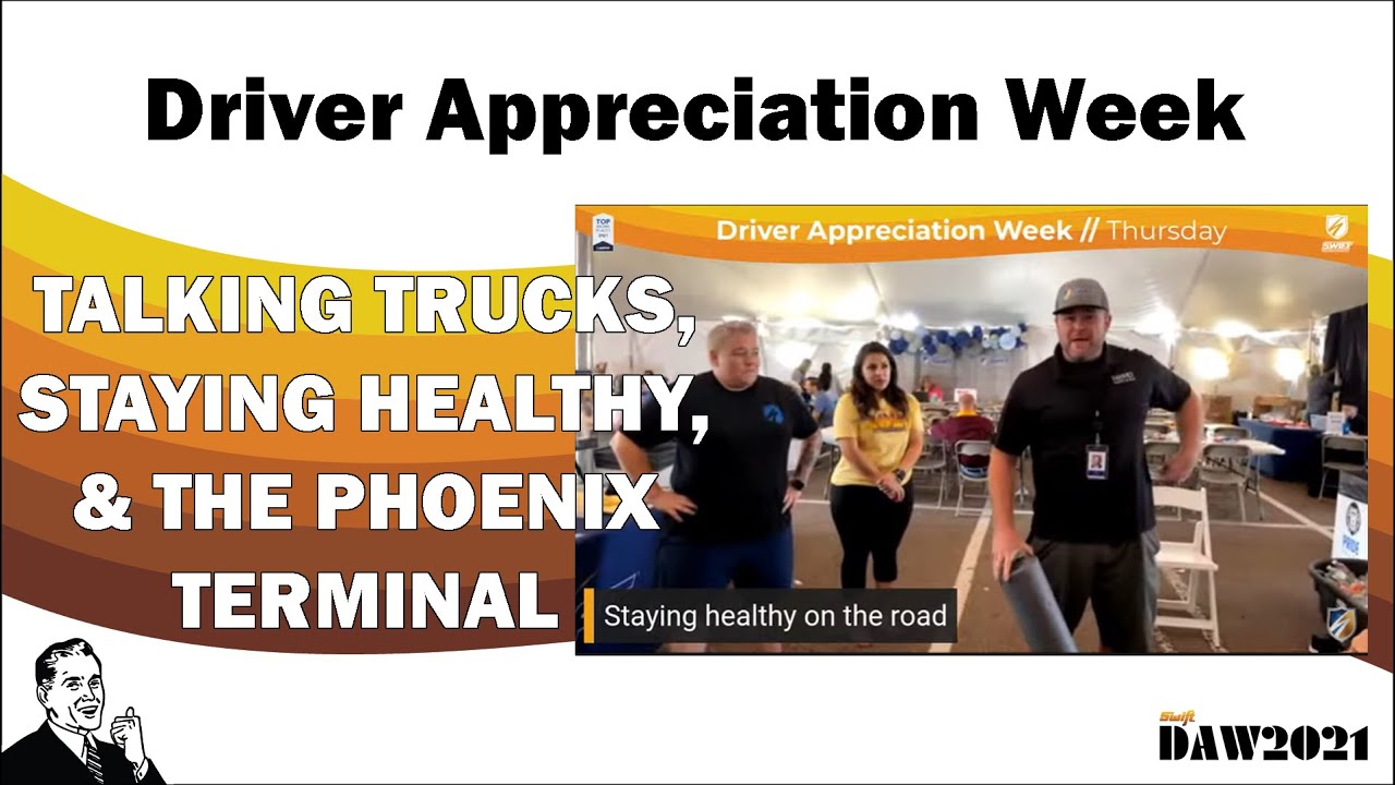 SwiftTransport's tweet card. Talking trucks, staying healthy, and update from the Phoenix Terminal