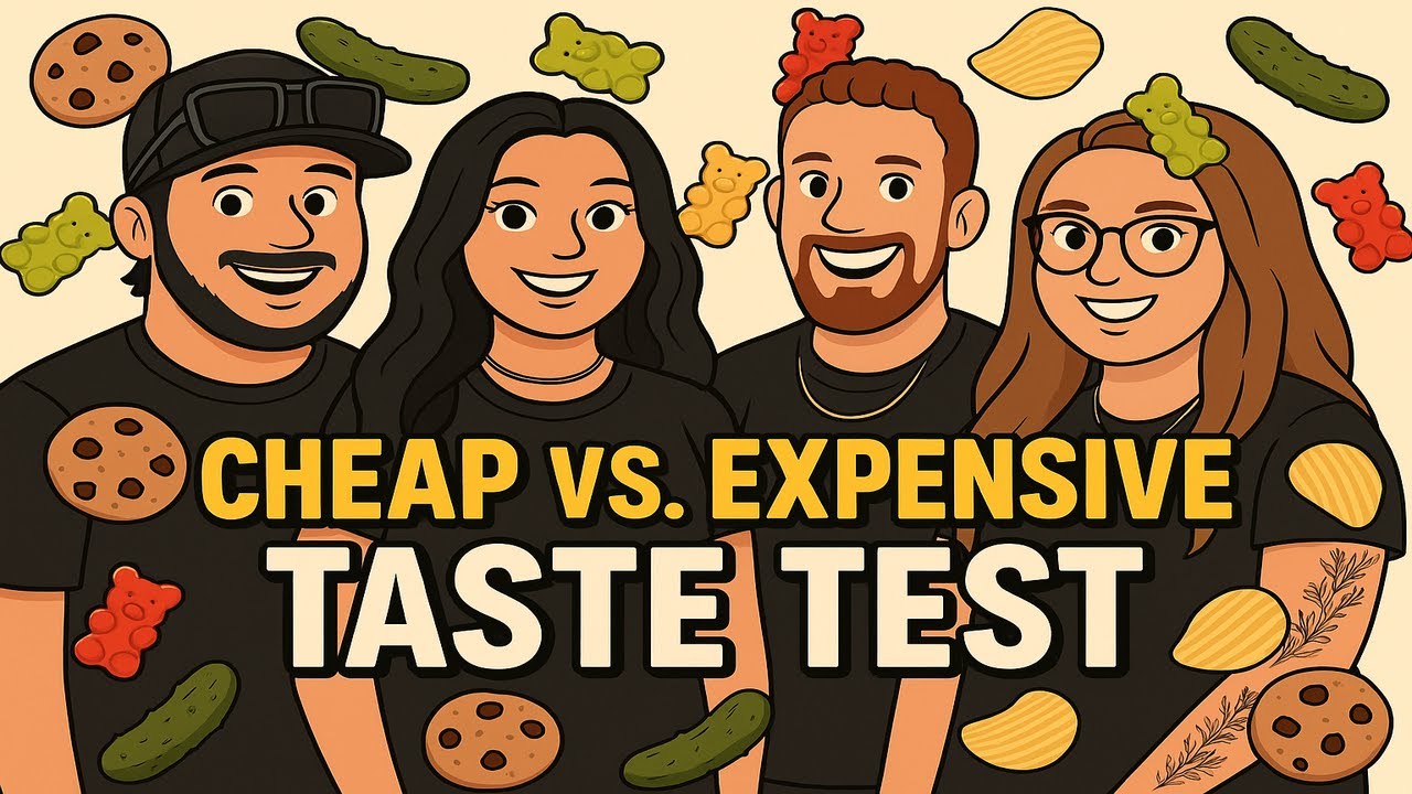 Gmilne17's tweet card. CHEAP VS EXPENSIVE TASTE TEST