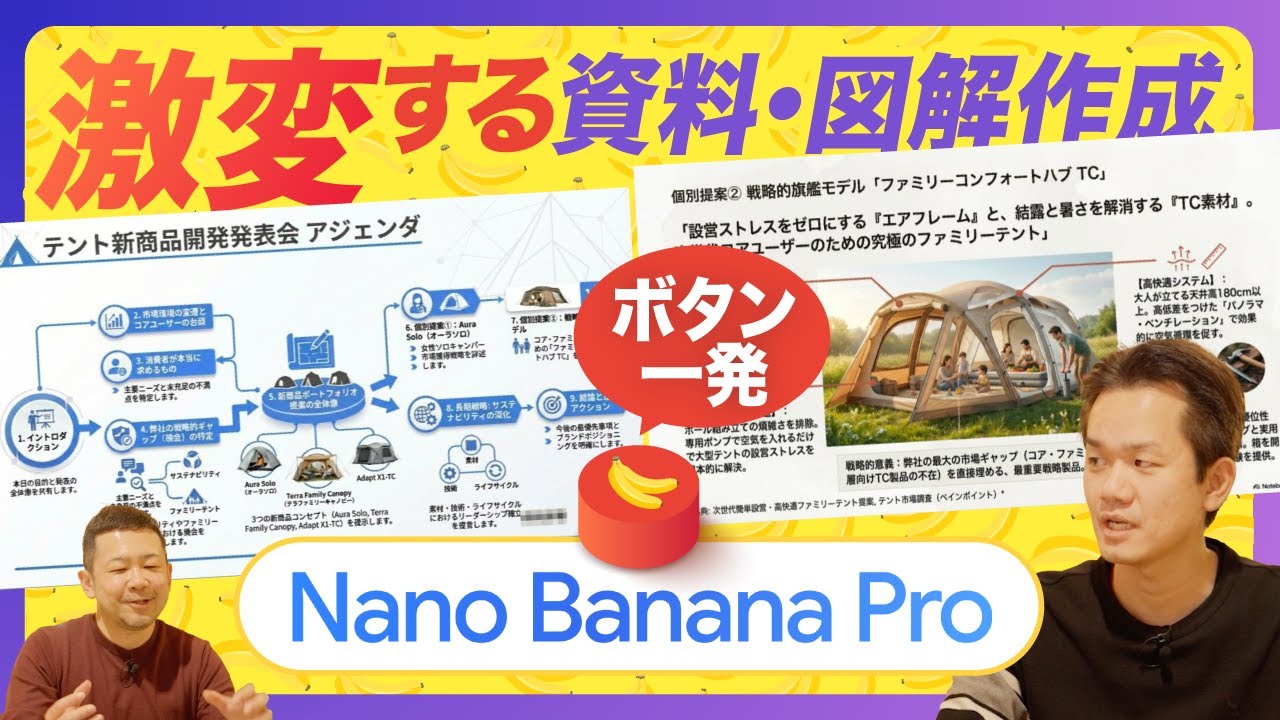 atsuking4312's tweet card. 【驚愕・革新】Gemini3から資料作成が変わる！Nano Banana ProとNotebookLMで図解生成が実務レベルに！【Go...