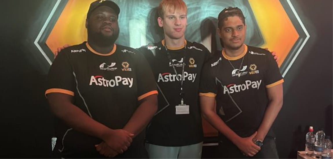 Esports_News_UK's tweet card. Two UK Street Fighter players representing Wolves Esports were at the grand opening of Sandwell College’s new esports hub this month. Kim ‘The4Philzz’ Badiabio (pictured left) and Shivan ‘Shivs’ Dass...