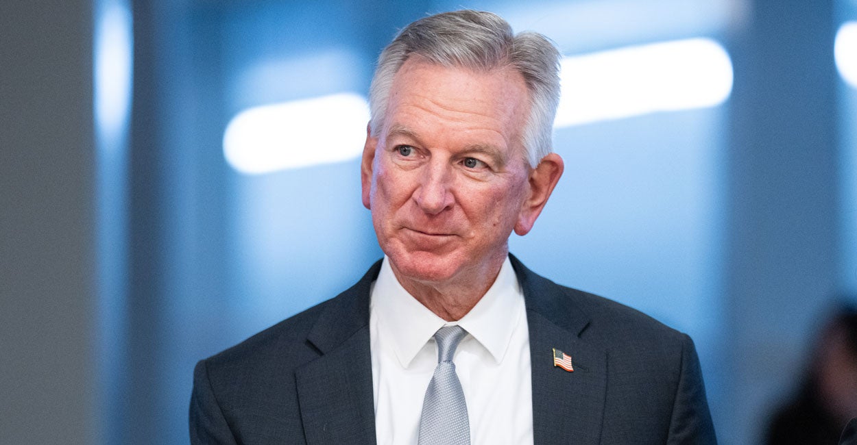 DailySignal's tweet card. Sen. Tommy Tuberville calls for firing the Senate parliamentarian for rulings against a number of provisions in the Big, Beautiful Bill.