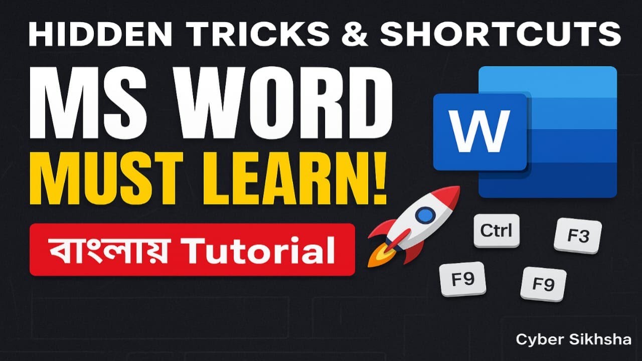 CyberSiksha's tweet card. Microsoft Word Hidden Tricks & Shortcut Keys | Word Tips & Hacks in...
