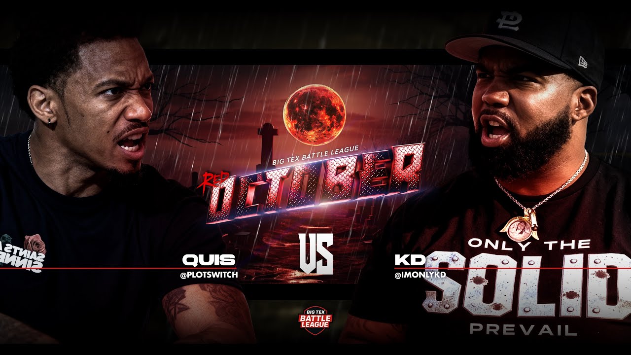 BigTexBattles's tweet card. Quis vs. KD | Red October | BTX: Big Tex Battle League