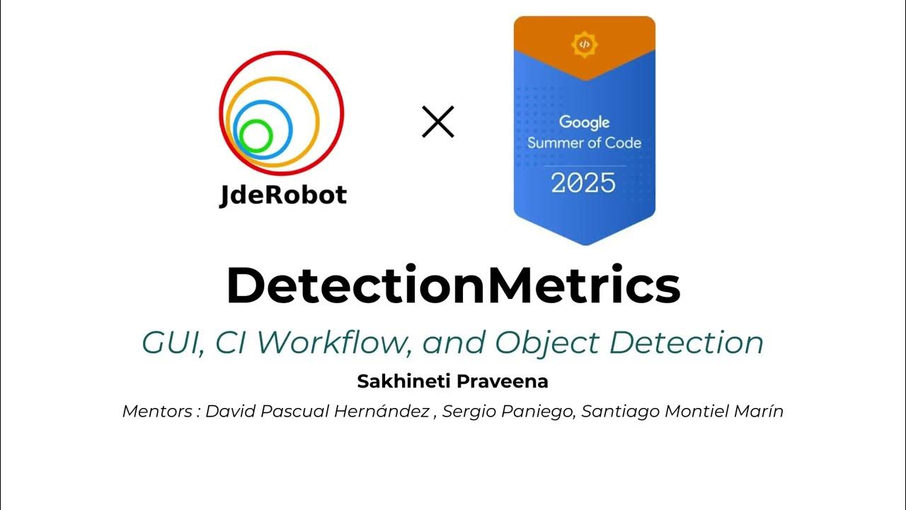 JdeRobot's tweet card. [DetectionMetrics x GSoC] GUI, CI Workflow, and Object Detection